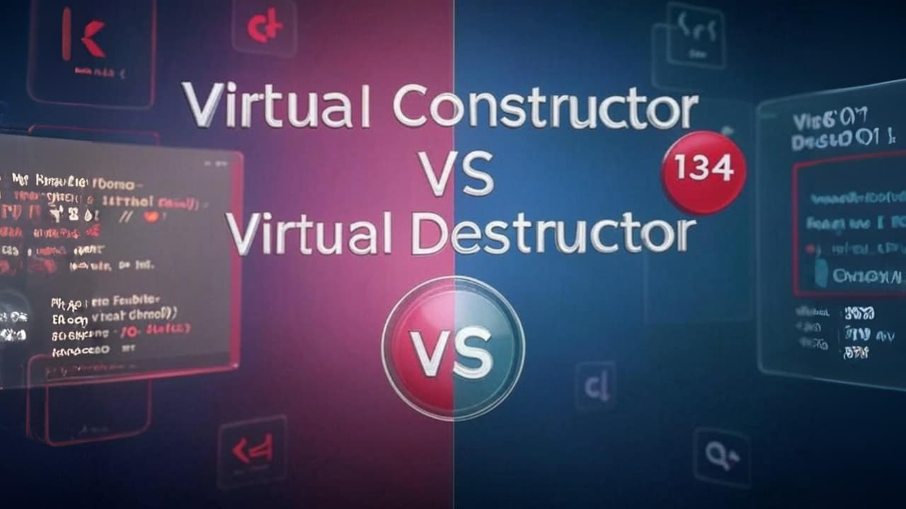 134. Virtual Constructor VS Virtual Destructor