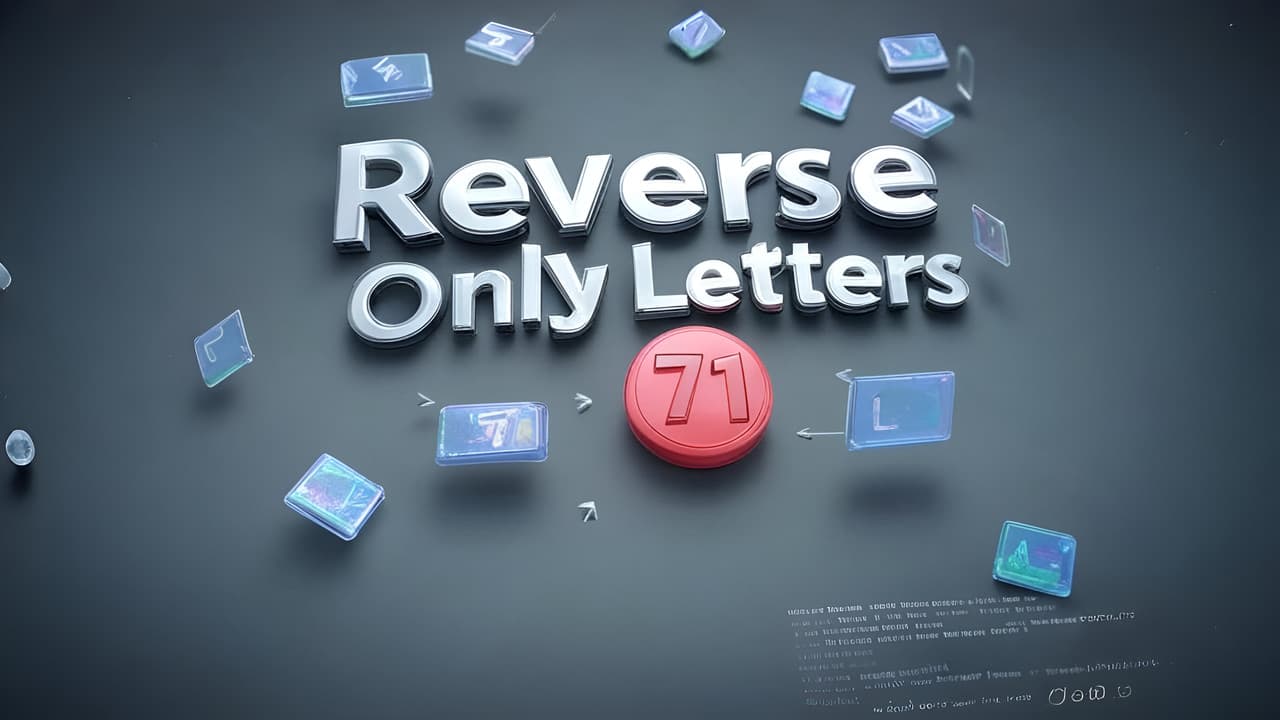 71. Reverse Only Letters