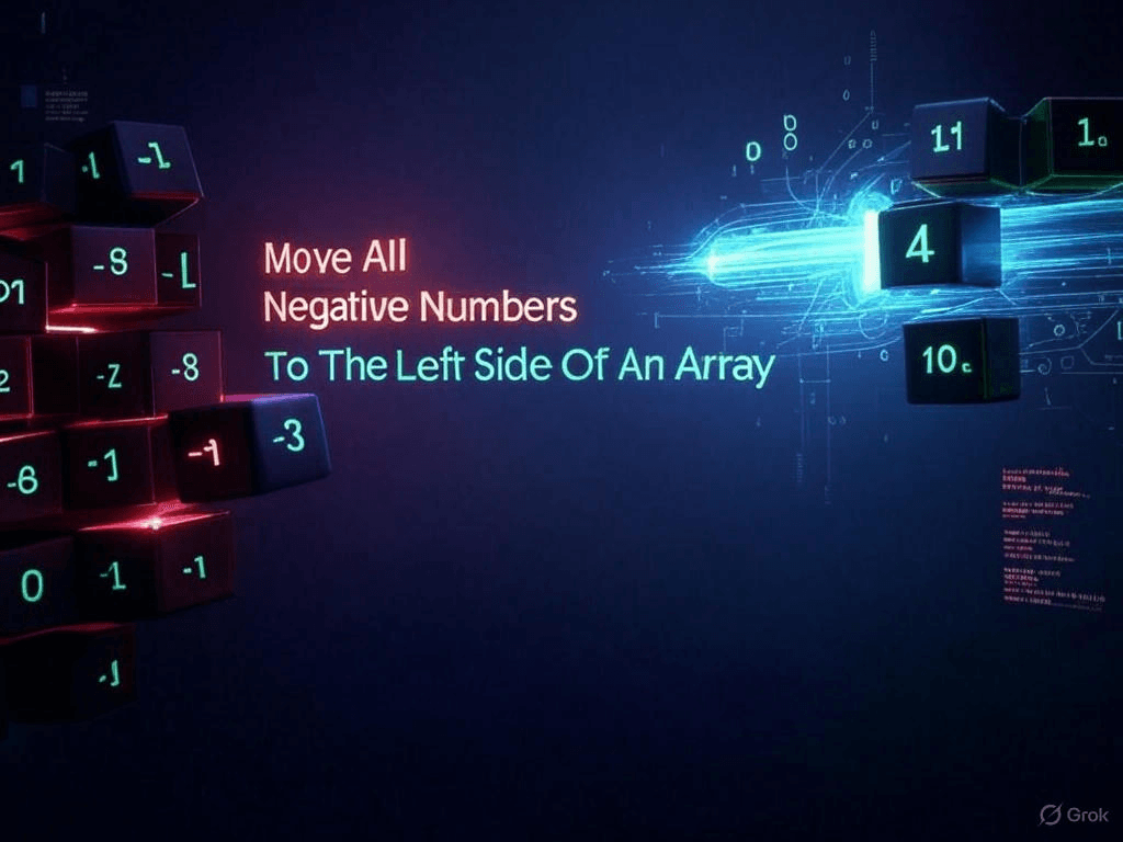 47. Move All Negative Number To The Left Side Of An Array