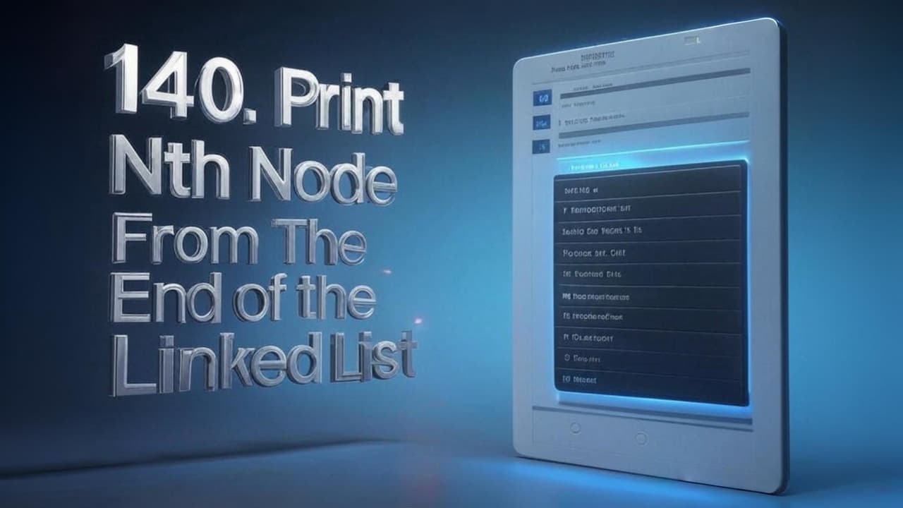 140. Print Nth Node From The End