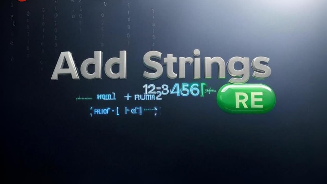 97. Add Strings RE