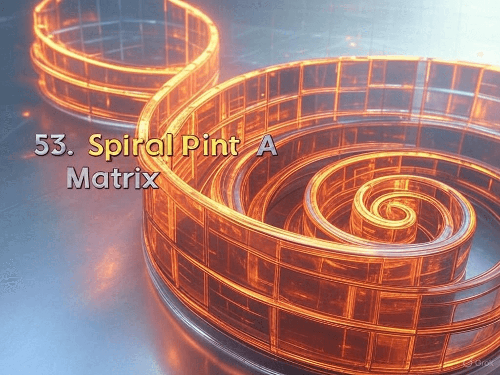 53. Spiral Print A Matrix
