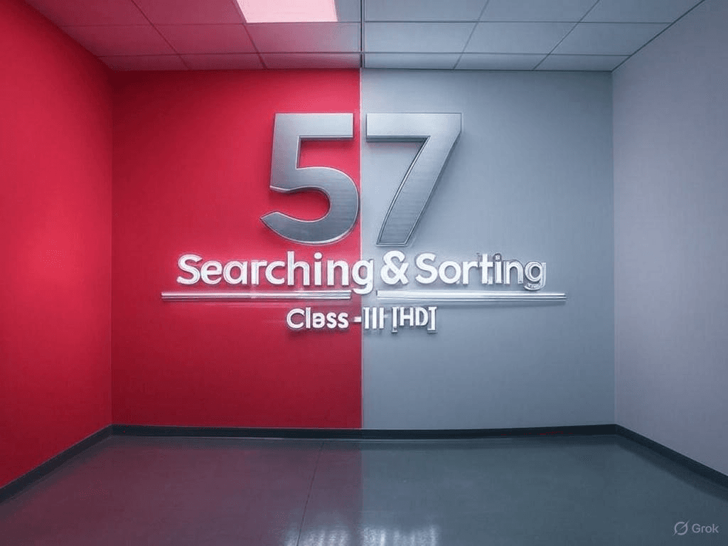 57. Searching and Sorting Class - III [HD]