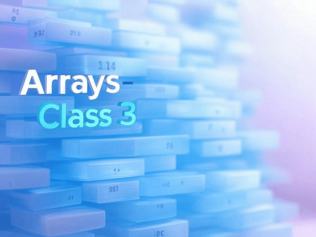 45. Arrays - Class 3 [HD]