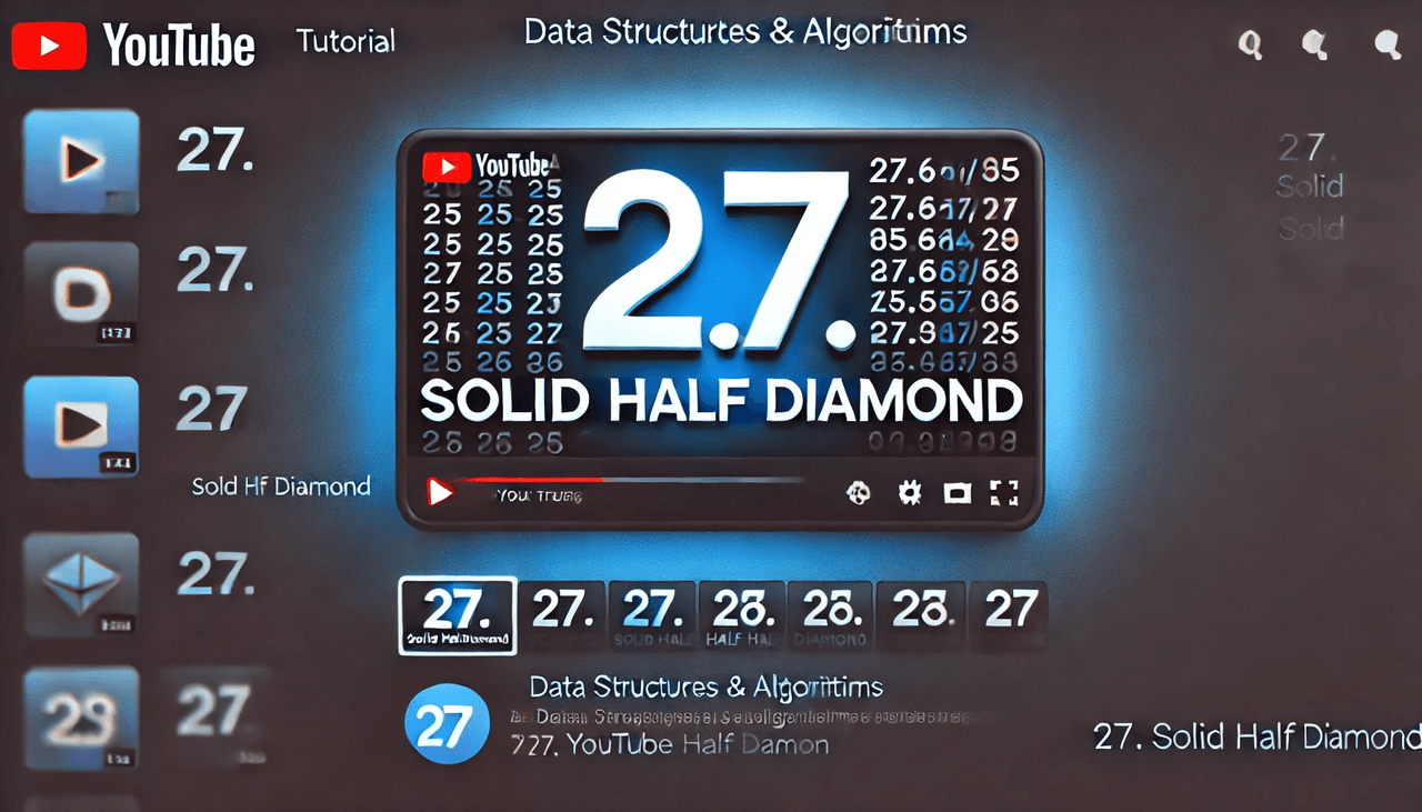 27.Solid Half Diamond
