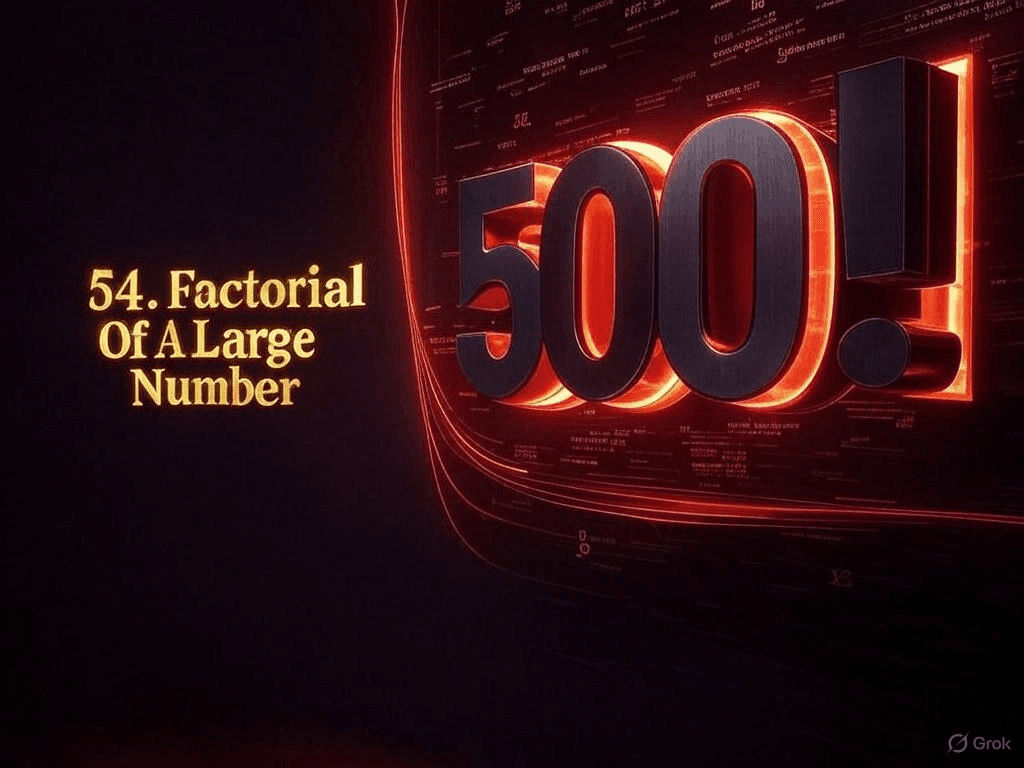 54. Factorial Of A Large Number