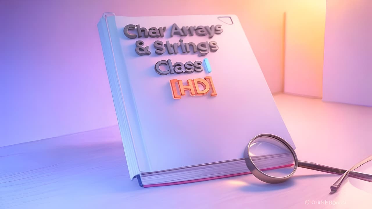 67. Char Arrays & Strings - Class I [HD]