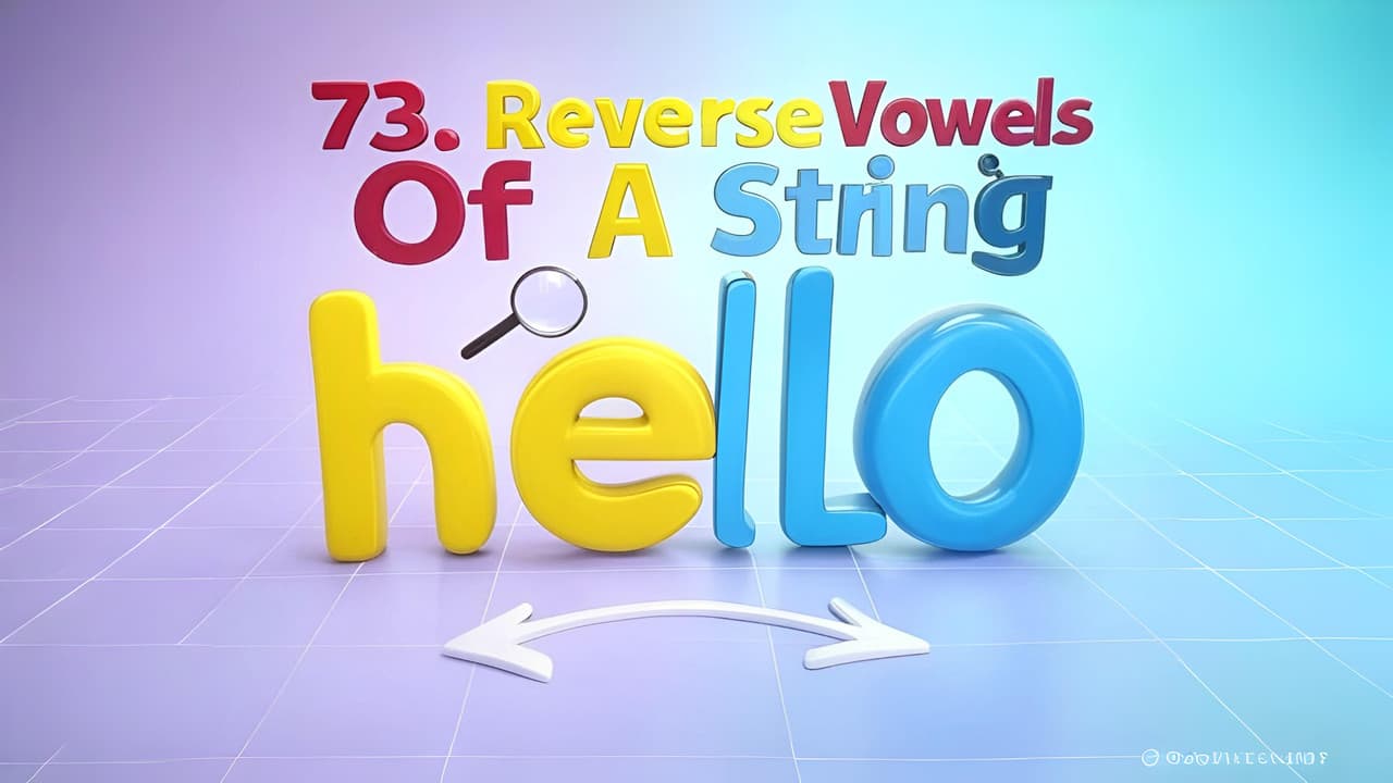 73. Reverse Vowels Of A String