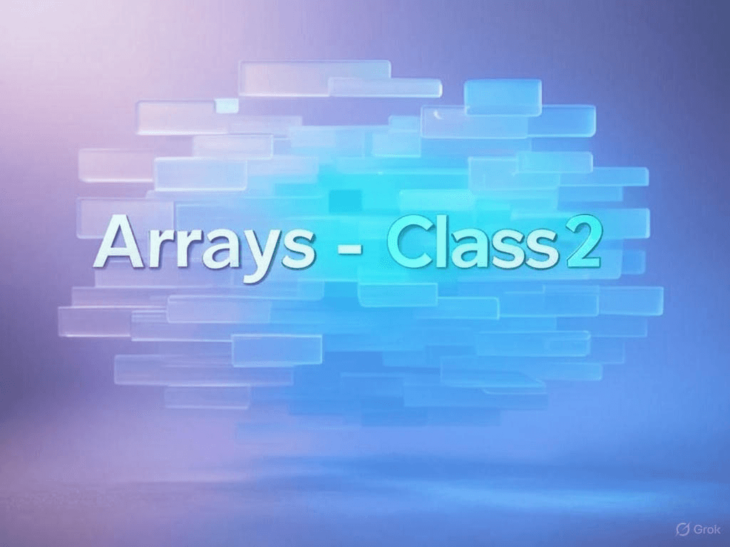 44. Arrays - Class 2 [HD]