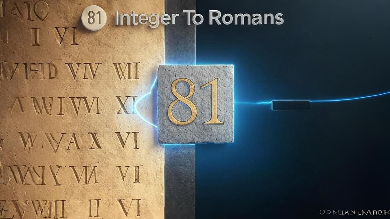 81. Integer To Romans